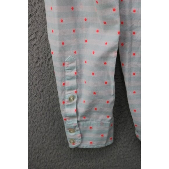 Vineyard Vines Long Sleeve Button Half Way Top-Size 8 - Picture 8 of 9